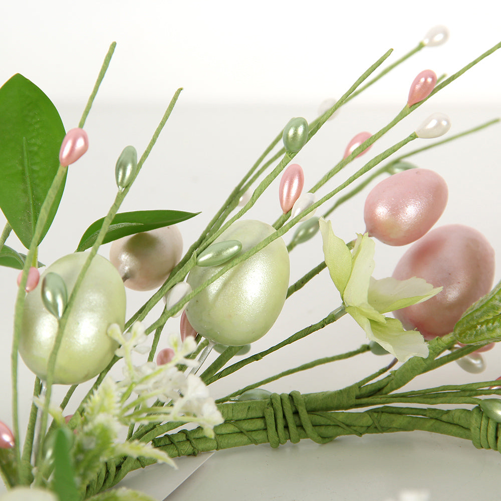 High Quality Good-looking 6.5Inch Easter Wreath Wholesale Easter Decoration Unique Design Easter Eggs Wreath
