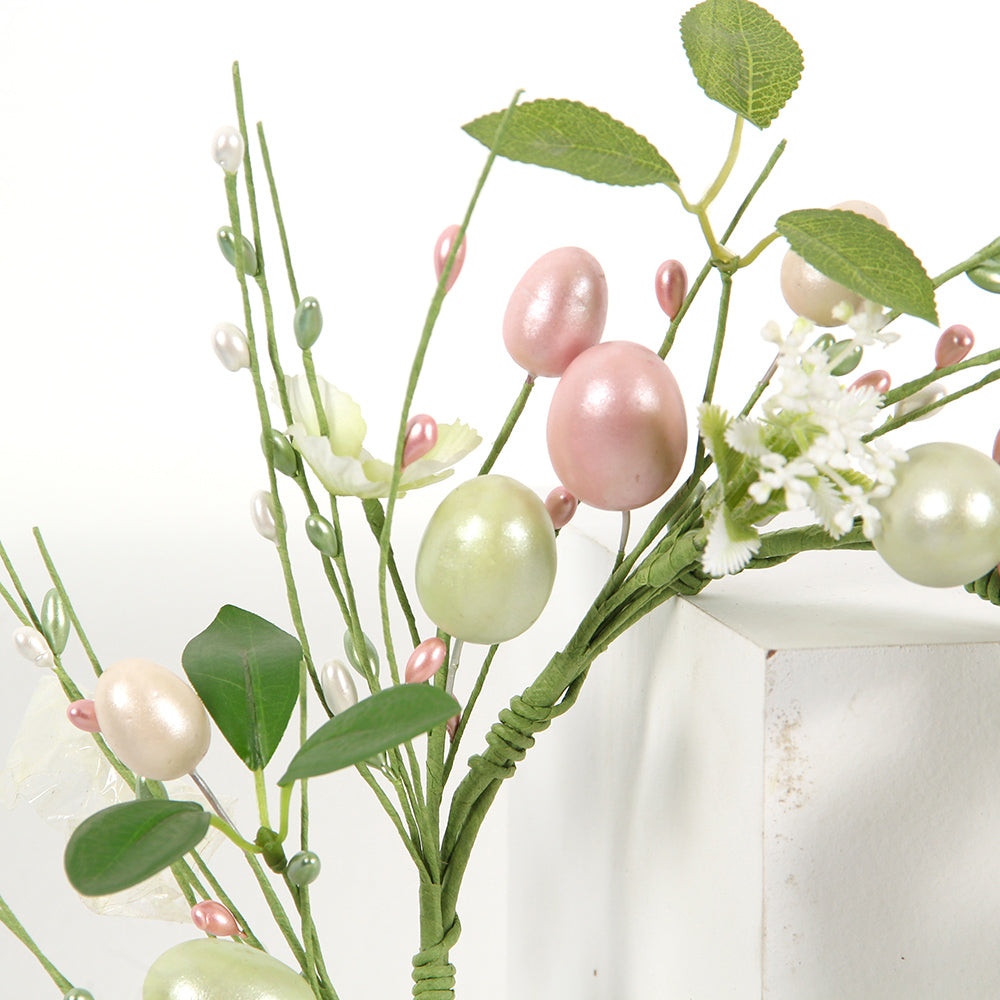 High Quality Good-looking 6.5Inch Easter Wreath Wholesale Easter Decoration Unique Design Easter Eggs Wreath