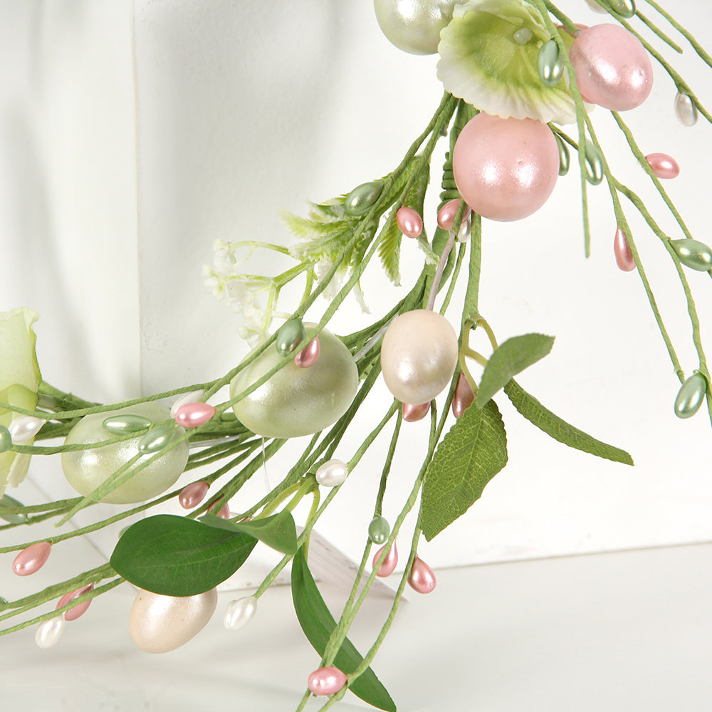 High Quality Good-looking 6.5Inch Easter Wreath Wholesale Easter Decoration Unique Design Easter Eggs Wreath
