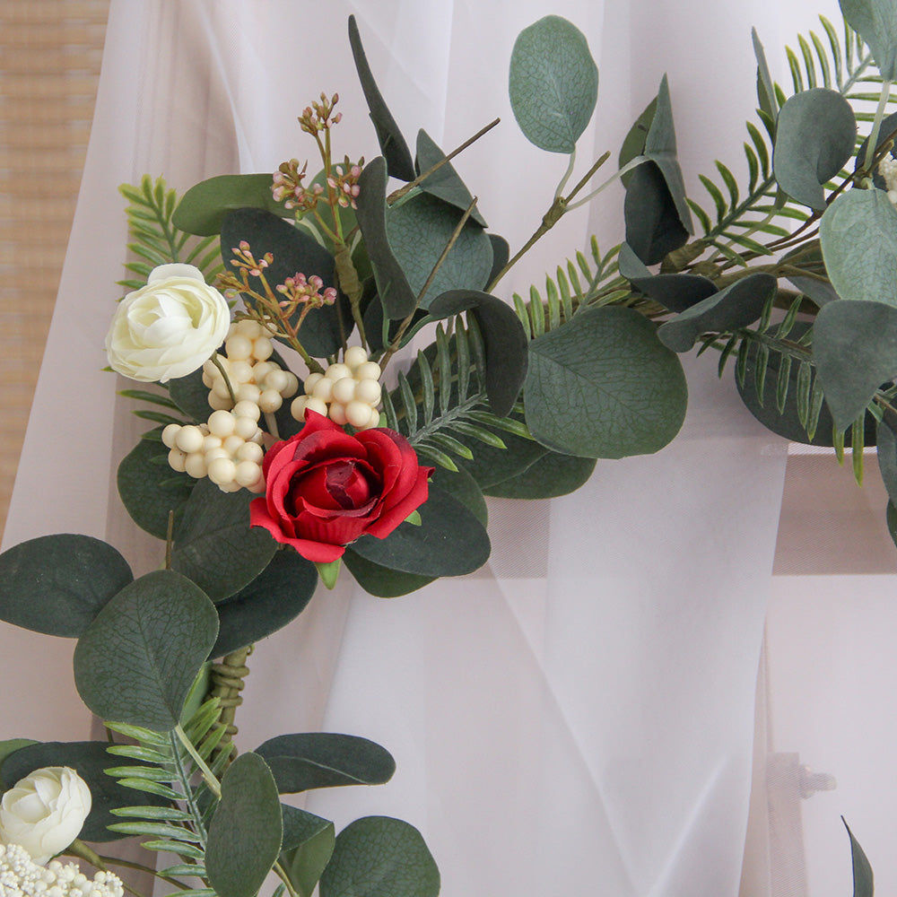 New Design Spring & Summer Wreath Artificial Flowers Home Decoration Silk Flower Wedding Party Everyday Decoration