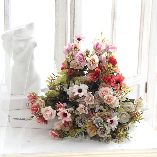 Bouquet Flowers Plastic Flowers for Sale Suitable Wedding Floral Centerpiece Decor