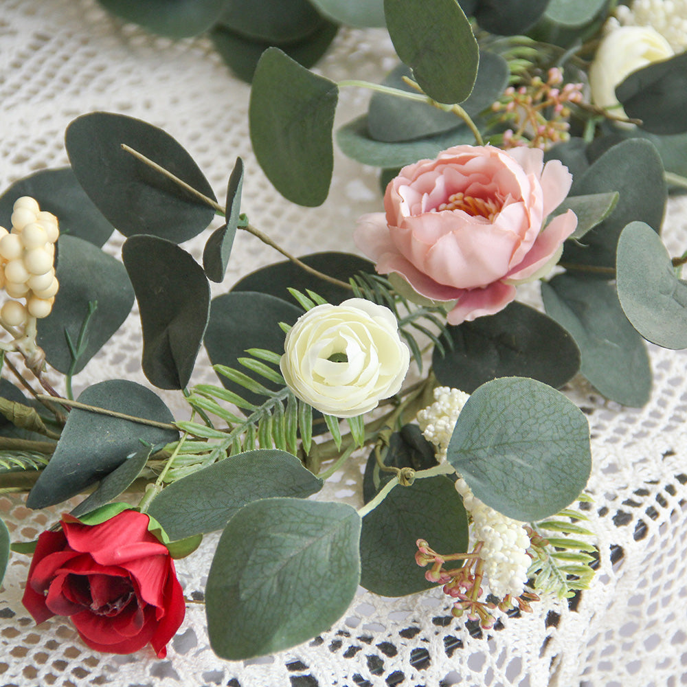 New Design Spring & Summer Wreath Artificial Flowers Home Decoration Silk Flower Wedding Party Everyday Decoration