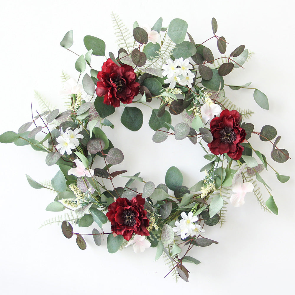 New Design Spring & Summer Wreath Artificial Flowers Home Decoration Silk Flower Wedding Party Everyday Decoration