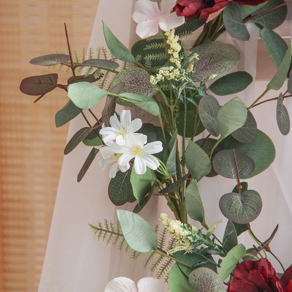 New Design Spring & Summer Wreath Artificial Flowers Home Decoration Silk Flower Wedding Party Everyday Decoration