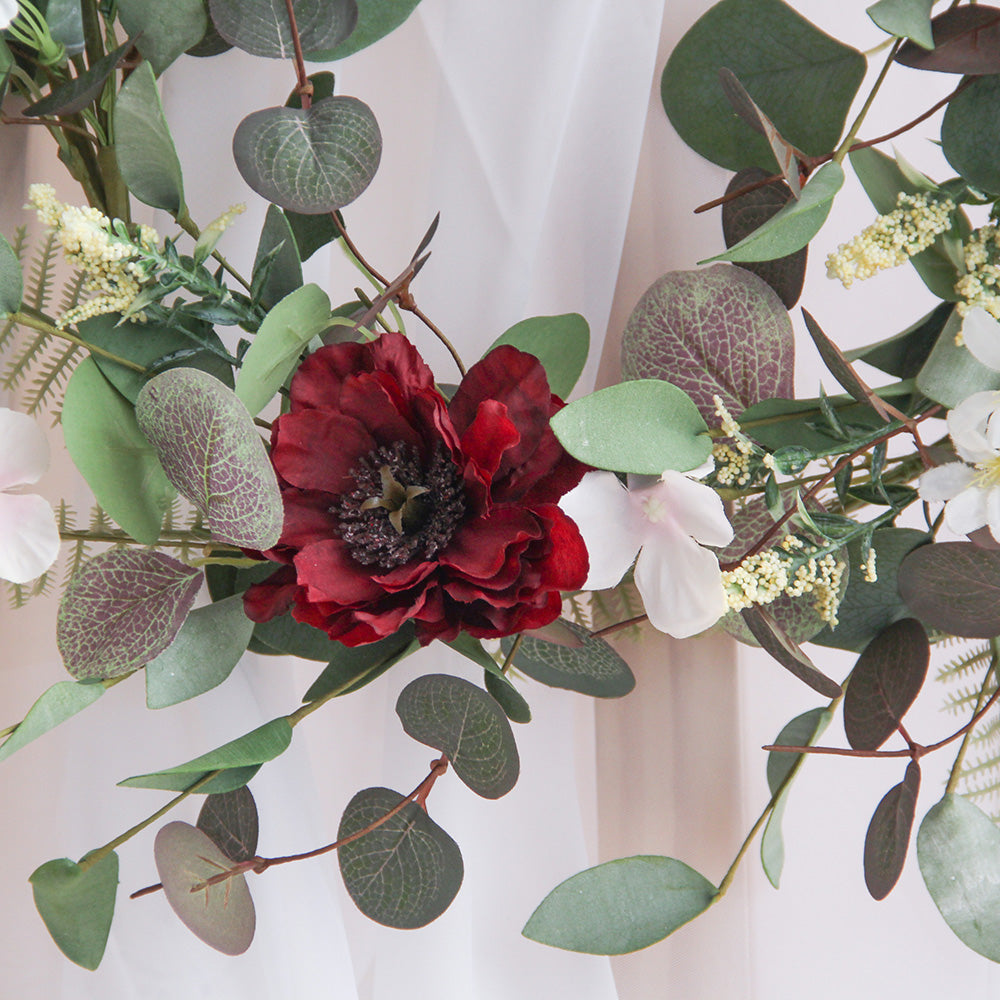 New Design Spring & Summer Wreath Artificial Flowers Home Decoration Silk Flower Wedding Party Everyday Decoration