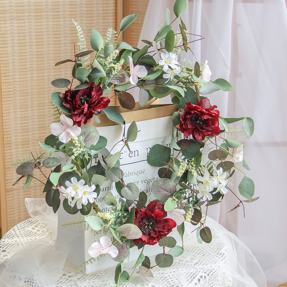 New Design Spring & Summer Wreath Artificial Flowers Home Decoration Silk Flower Wedding Party Everyday Decoration