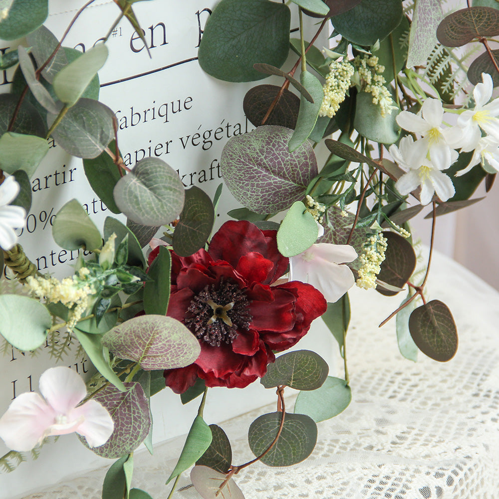New Design Spring & Summer Wreath Artificial Flowers Home Decoration Silk Flower Wedding Party Everyday Decoration