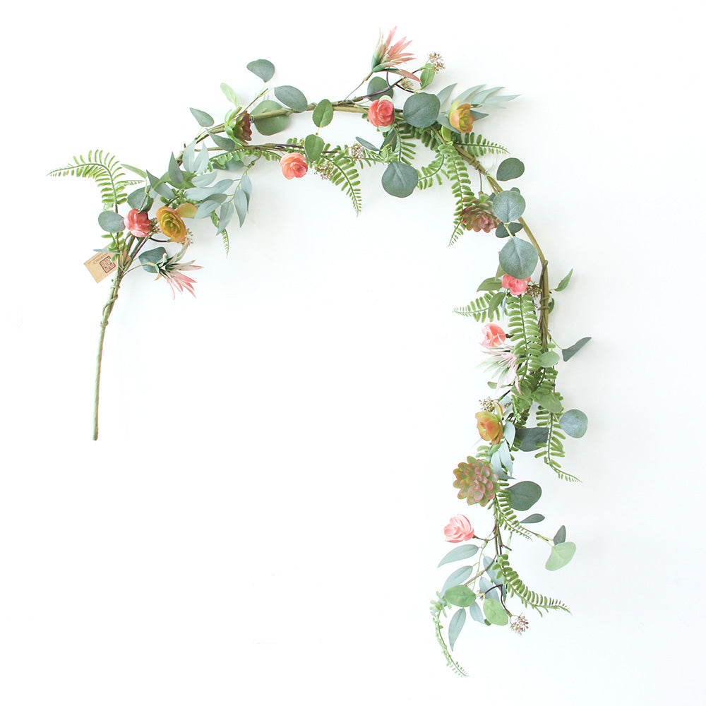 New Design Spring & Summer Garland Artificial Flowers Home Decoration Silk Flower Wedding Party Everyday Decoration