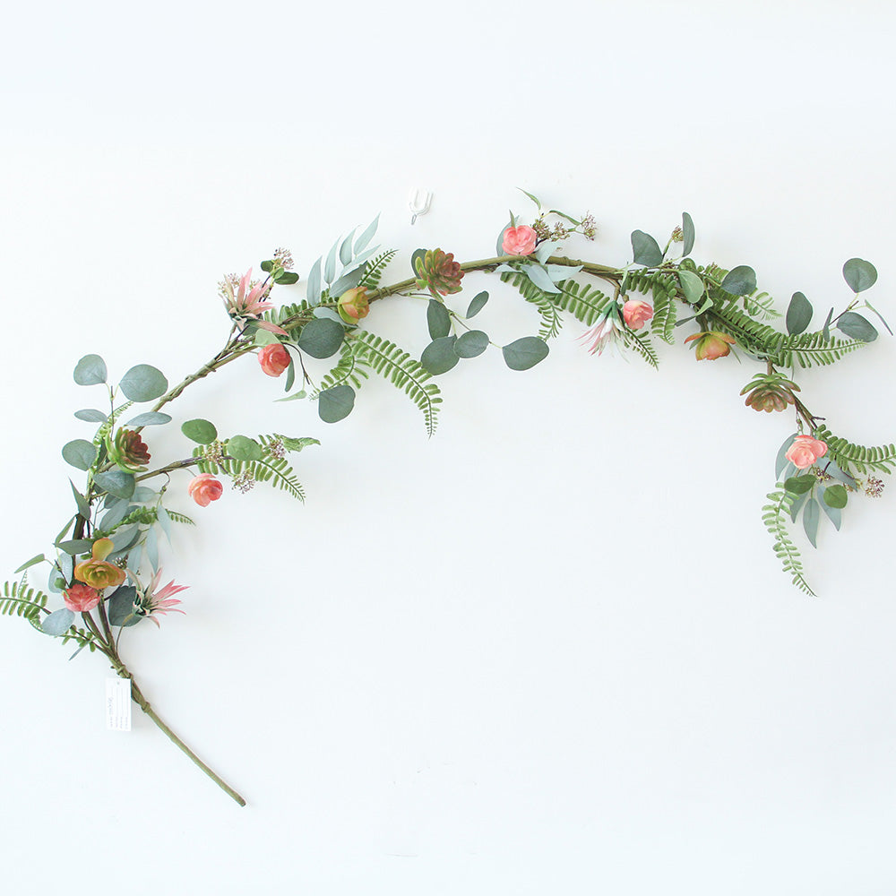 New Design Spring & Summer Garland Artificial Flowers Home Decoration Silk Flower Wedding Party Everyday Decoration