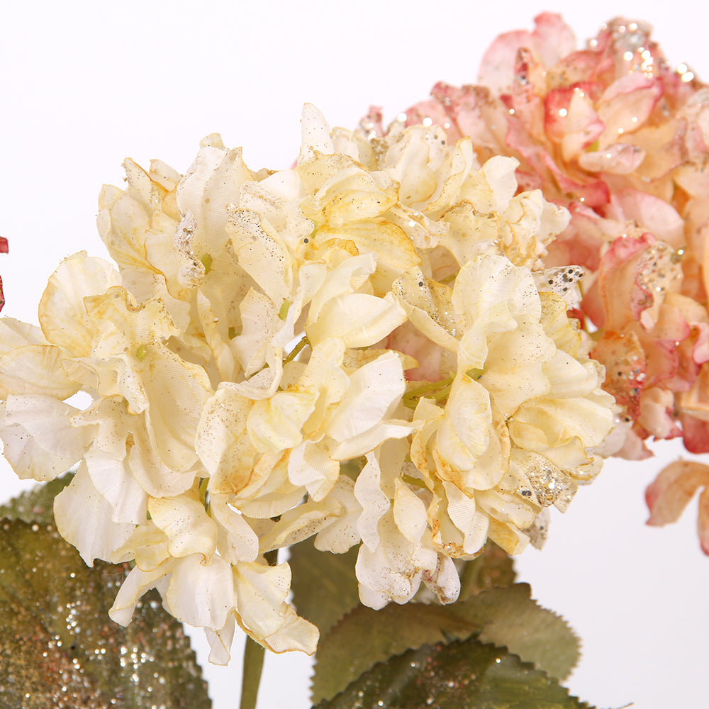 Fake Hydrangea Flowers Bunch Small Faux Flowers Silk Hydrangea Artificial Flower