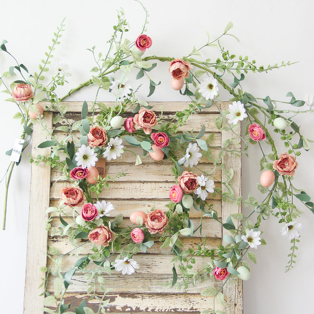 New Design Spring & Summer Garland Artificial Flowers Home Decoration Silk Flower Wedding Party Everyday Decoration