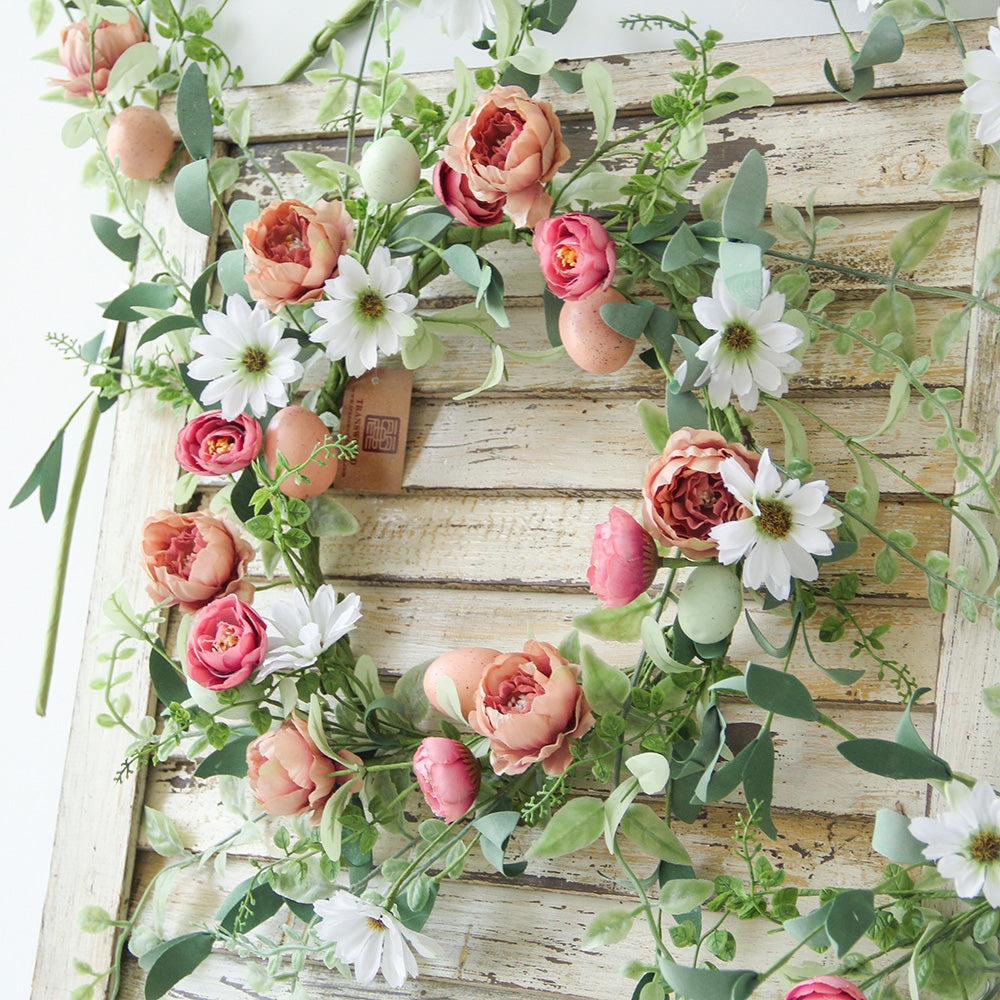 New Design Spring & Summer Wreath Artificial Flowers Home Decoration Silk Flower Wedding Party Everyday Decoration