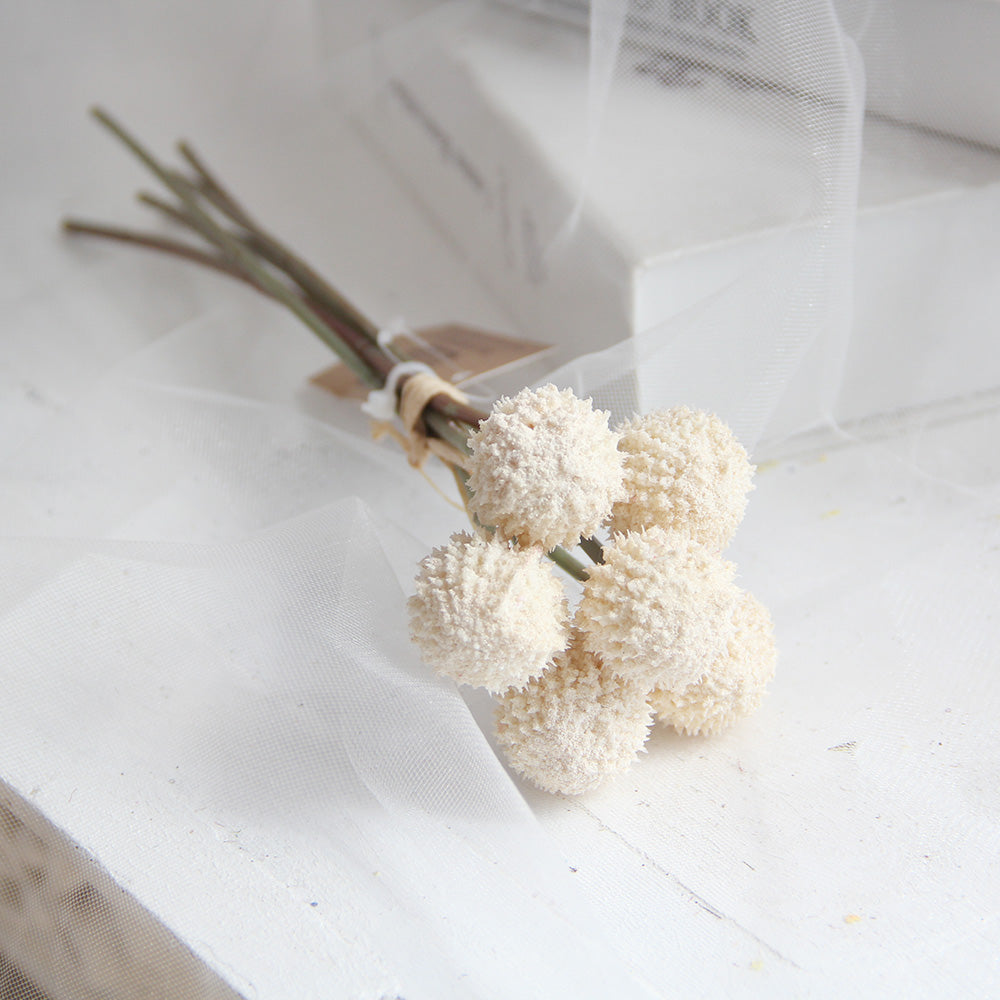 Artificial flowers 6 pcs stems ball flowers for Wedding Centerpieces Arrangements Party Home Table Garden Baby Shower