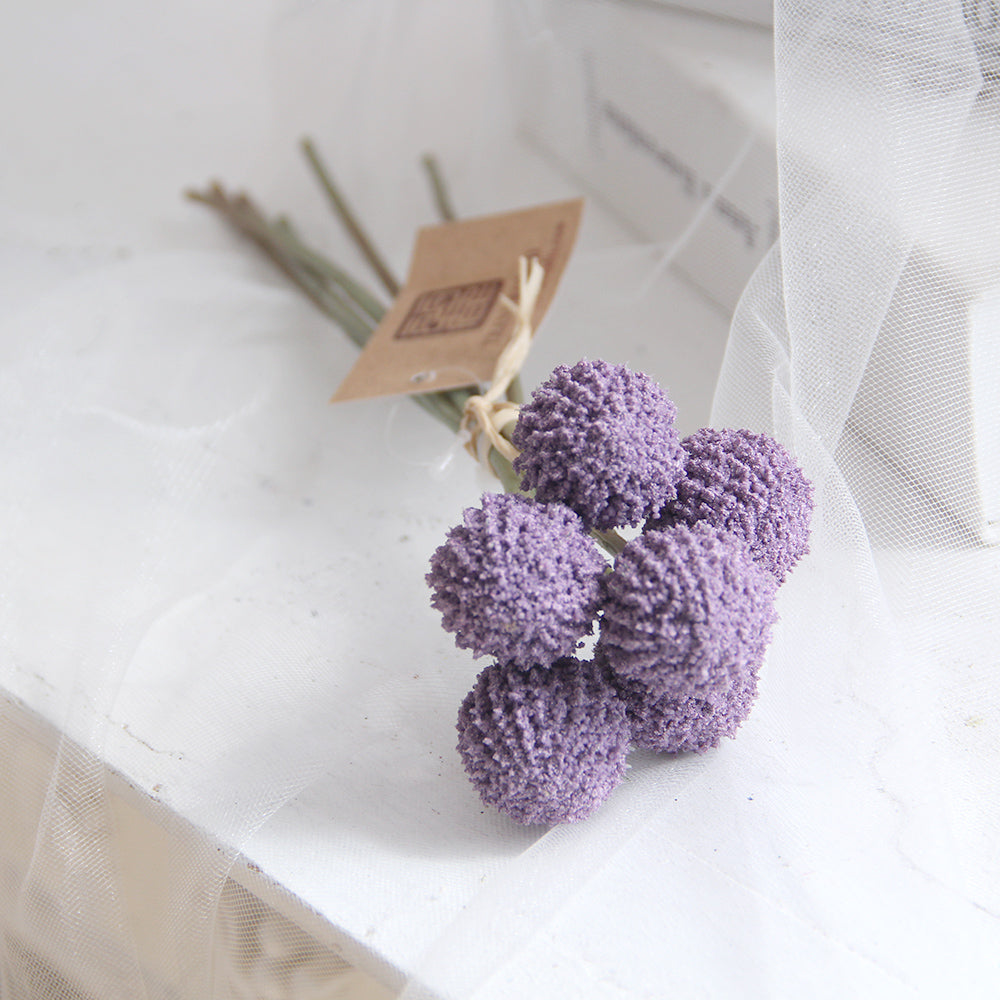 Artificial flowers 6 pcs stems ball flowers for Wedding Centerpieces Arrangements Party Home Table Garden Baby Shower