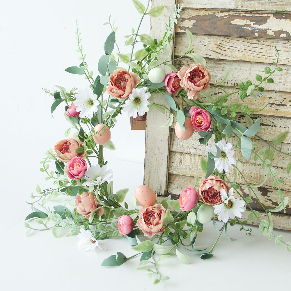 New Design Spring & Summer Wreath Artificial Flowers Home Decoration Silk Flower Wedding Party Everyday Decoration