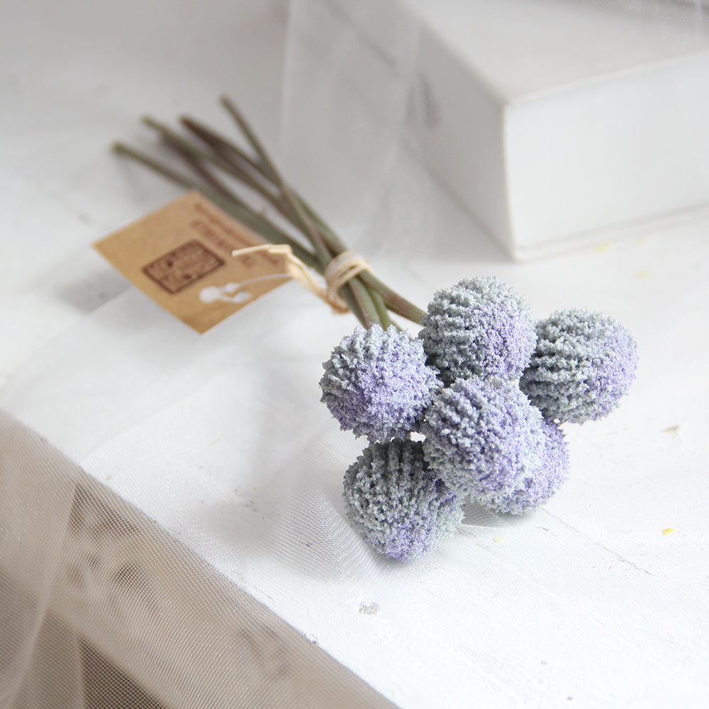 Artificial flowers 6 pcs stems ball flowers for Wedding Centerpieces Arrangements Party Home Table Garden Baby Shower