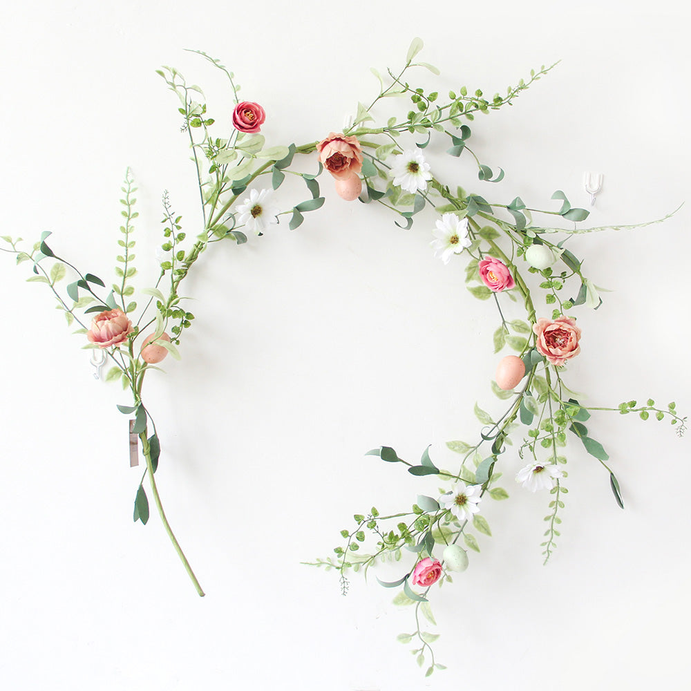 New Design Spring & Summer Garland Artificial Flowers Home Decoration Silk Flower Wedding Party Everyday Decoration
