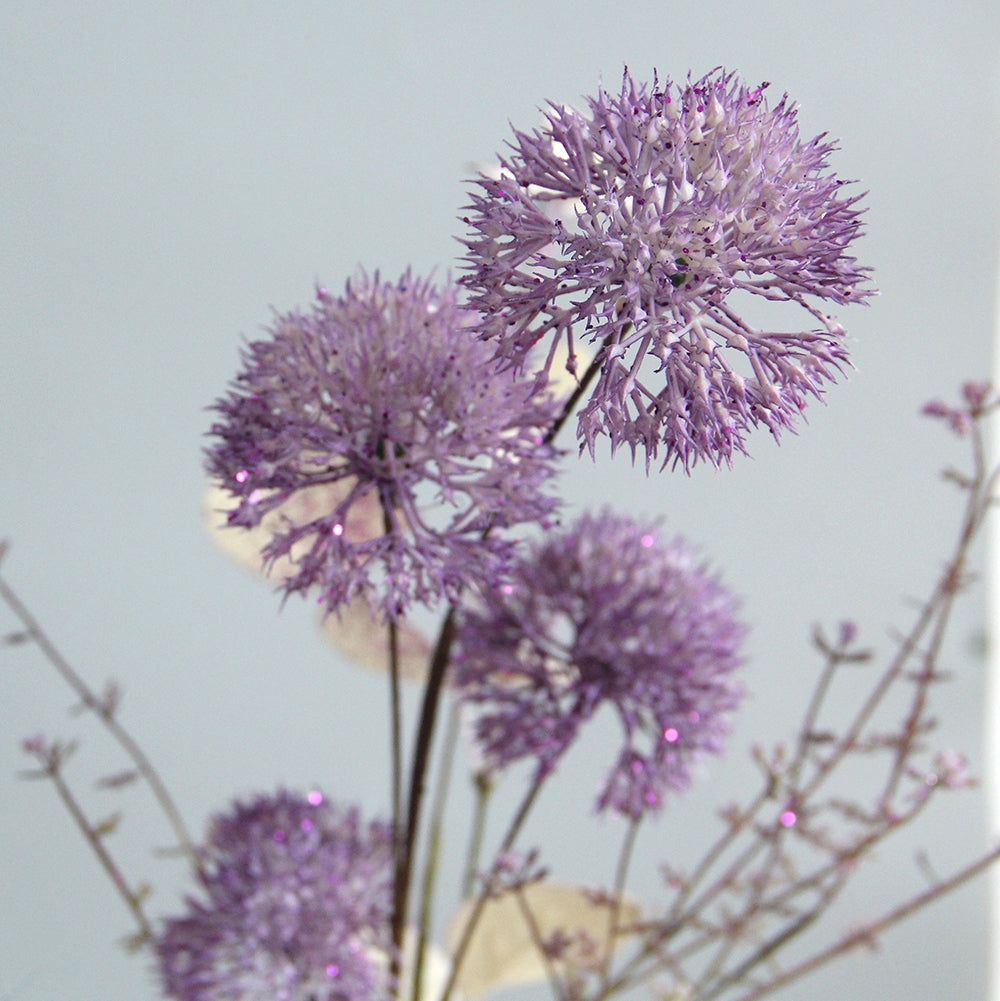 Wholesale Floral Arrangement Decoration Ball Artificial Flowers Faux Echinops Round Flowers Wedding Decor Globe-thistle Plants