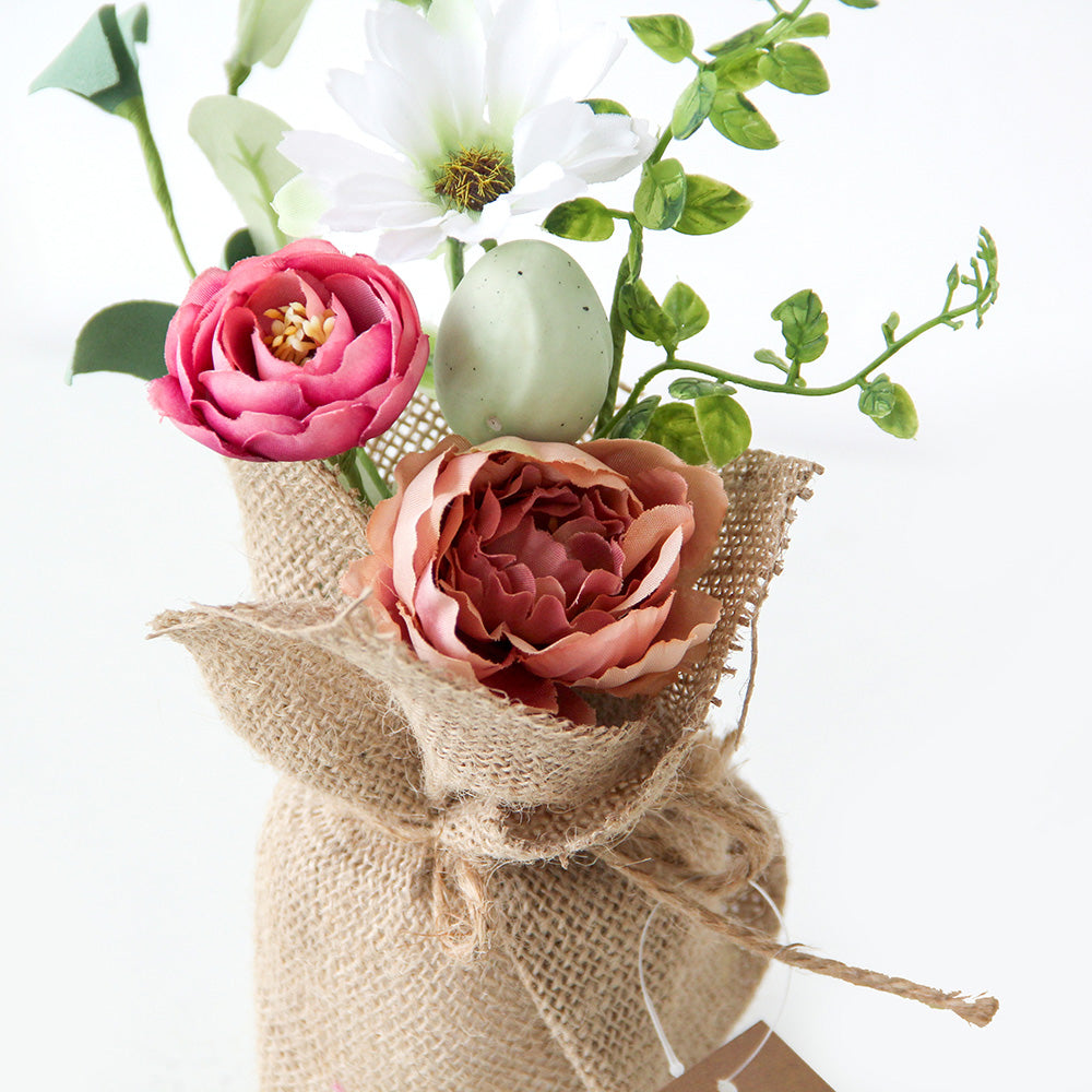 New Design Spring & Summer Pot Artificial Flowers Home Decoration Silk Flower Wedding Party Everyday Decoration