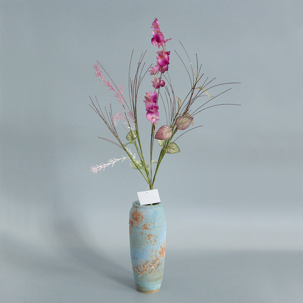 High Quality Violet Artificial Silk Pea Flowers Decorative Indoor Hot Selling Sweet Peas Blossom