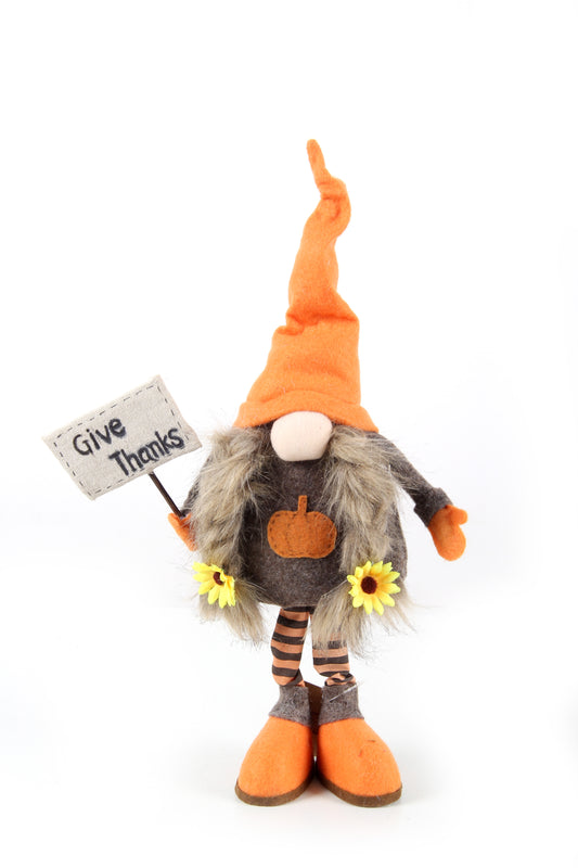 Standing Gnomes Halloween Doll Autumnal Atmosphere Faceless Braid Gnomes For Festival Decoration