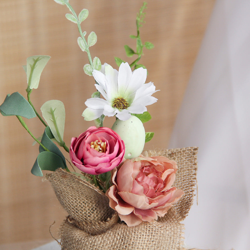 New Design Spring & Summer Pot Artificial Flowers Home Decoration Silk Flower Wedding Party Everyday Decoration