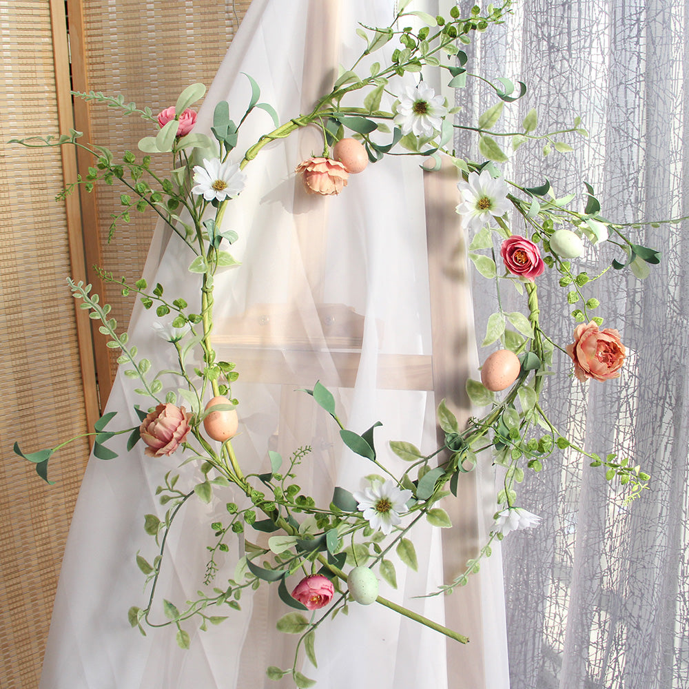 New Design Spring & Summer Garland Artificial Flowers Home Decoration Silk Flower Wedding Party Everyday Decoration