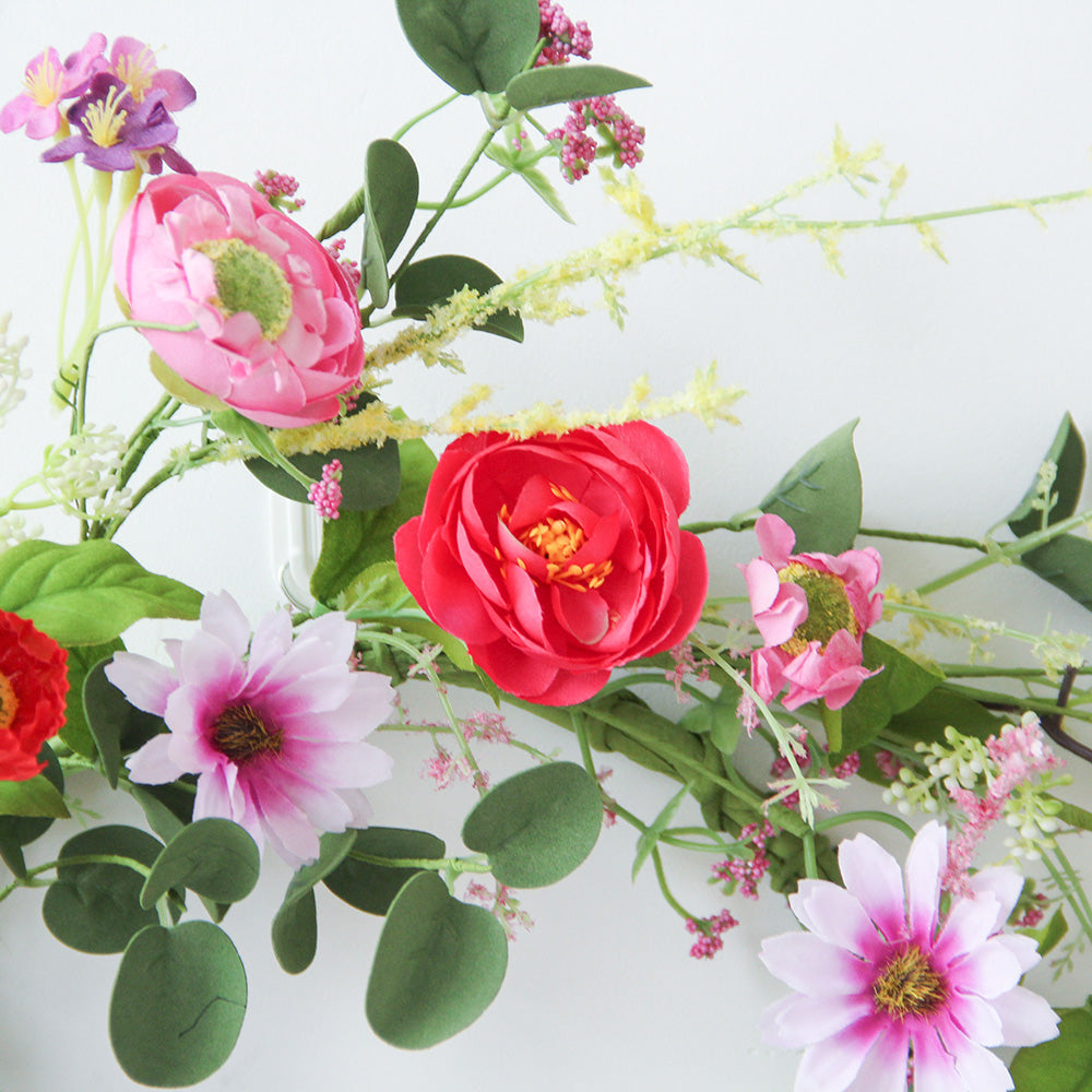 Decorative Flower Wreath Everyday Use Christmas Wreath and Garland Indoor Wall Decor