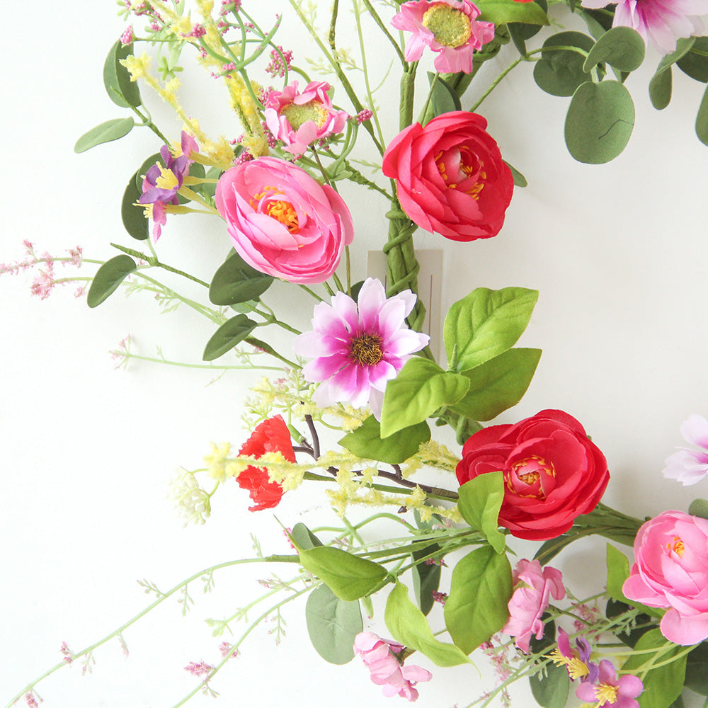 Decorative Flower Wreath Everyday Use Christmas Wreath and Garland Indoor Wall Decor