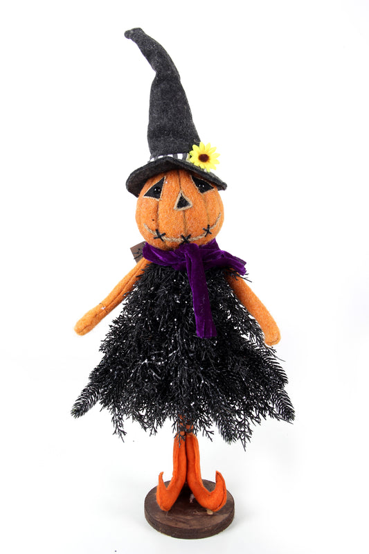Hand Made Halloween Scary Dolls Scarecrow Pumpkin Grimace Doll For Festival Decoration