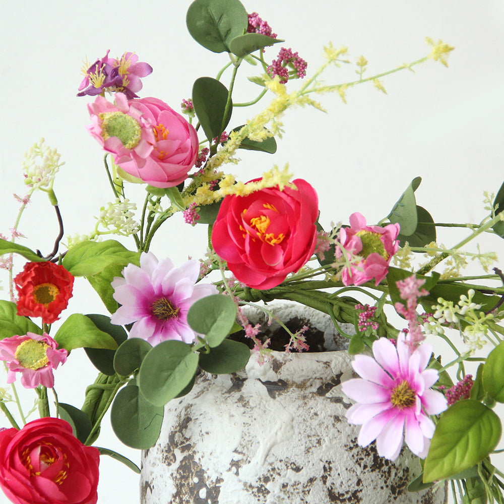 Decorative Flower Wreath Everyday Use Christmas Wreath and Garland Indoor Wall Decor