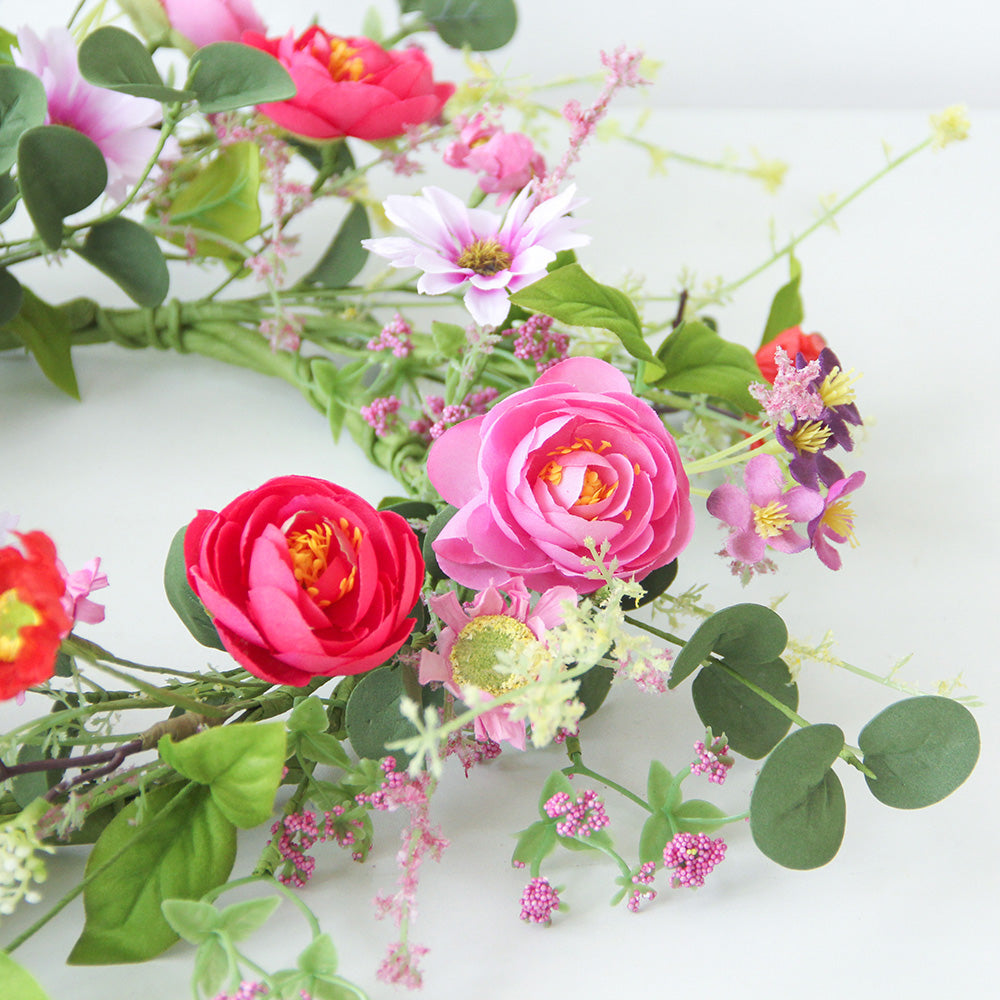 Decorative Flower Wreath Everyday Use Christmas Wreath and Garland Indoor Wall Decor