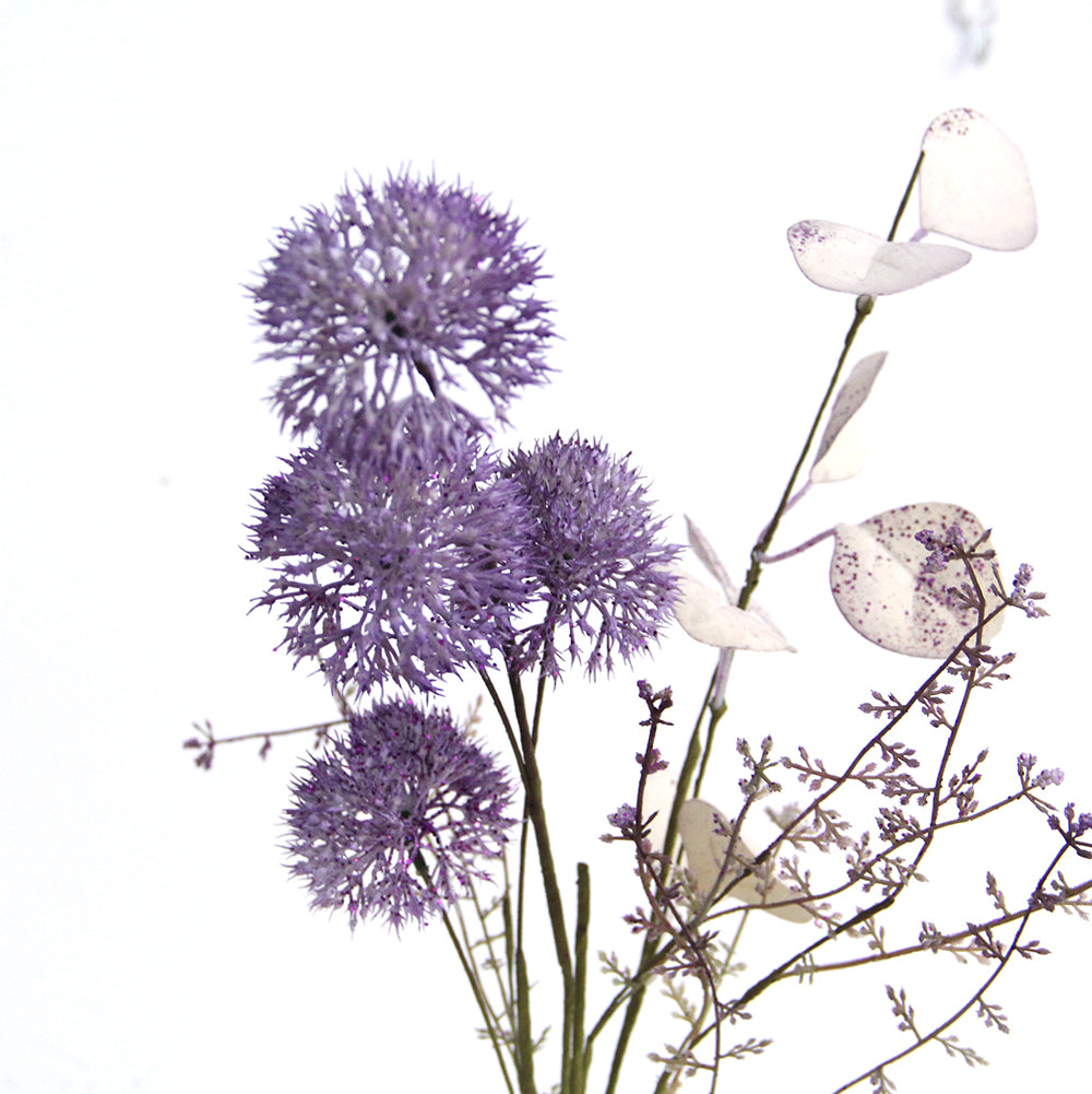 Wholesale Floral Arrangement Decoration Ball Artificial Flowers Faux Echinops Round Flowers Wedding Decor Globe-thistle Plants