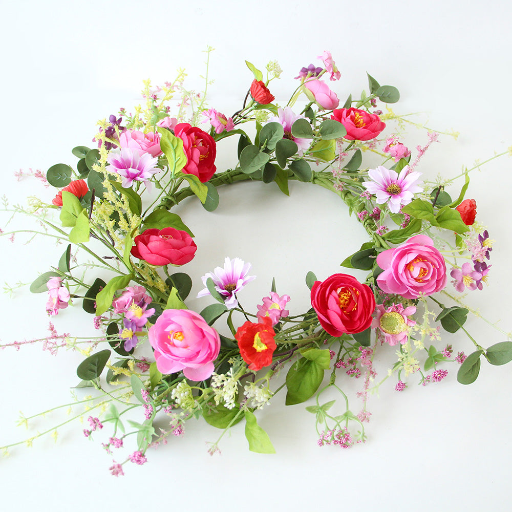 Decorative Flower Wreath Everyday Use Christmas Wreath and Garland Indoor Wall Decor