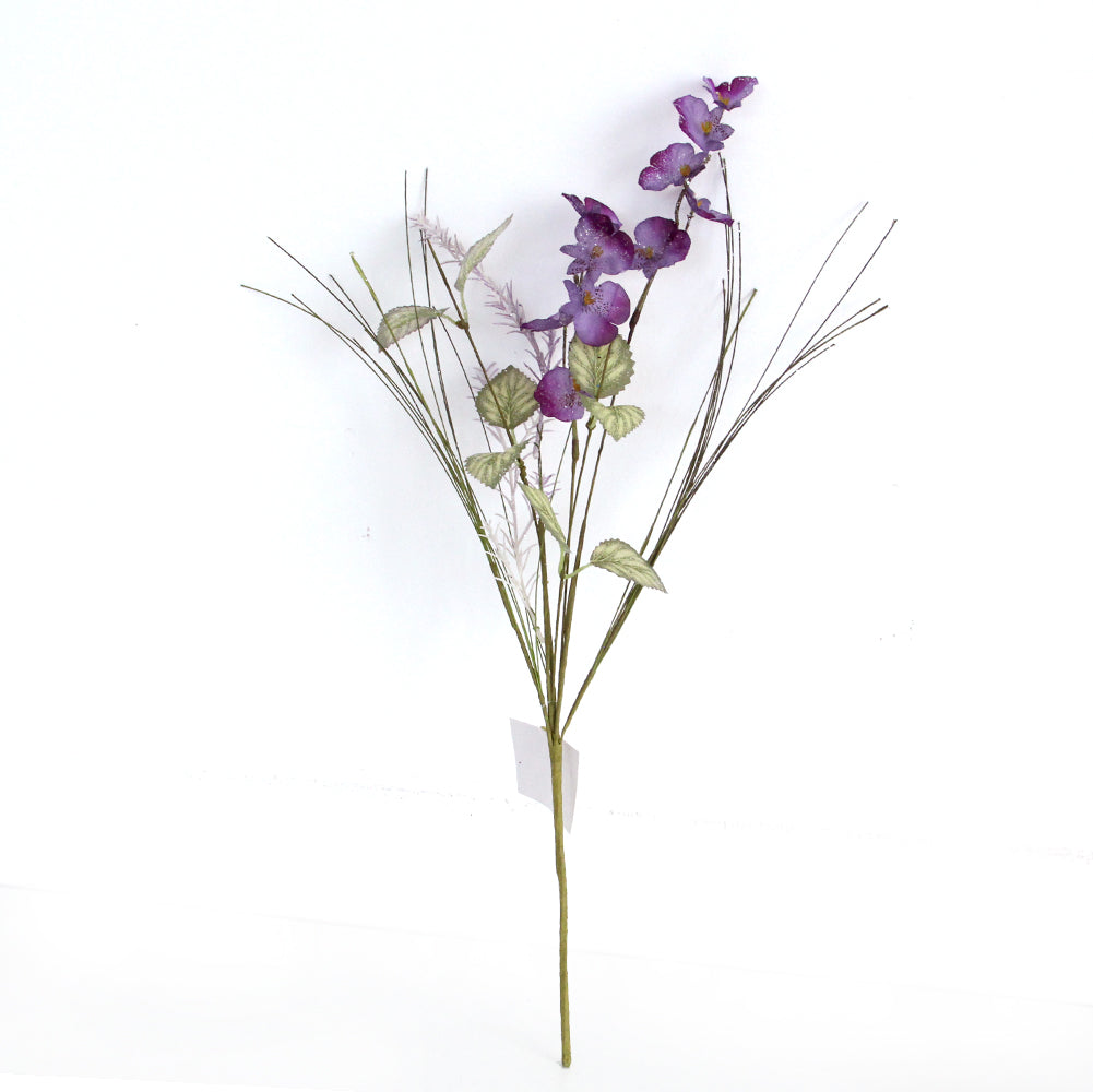 High Quality Violet Artificial Silk Pea Flowers Decorative Indoor Hot Selling Sweet Peas Blossom