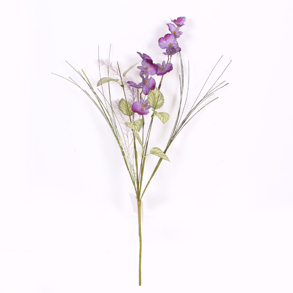 High Quality Violet Artificial Silk Pea Flowers Decorative Indoor Hot Selling Sweet Peas Blossom