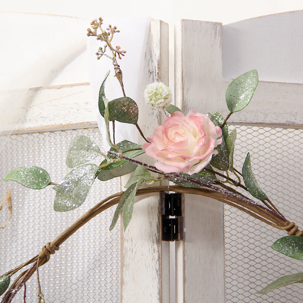 Wholesale Artificial Garland Rose Flowers With Leaves Vine Decorations Floral Greenery For Wedding Backdrop Party