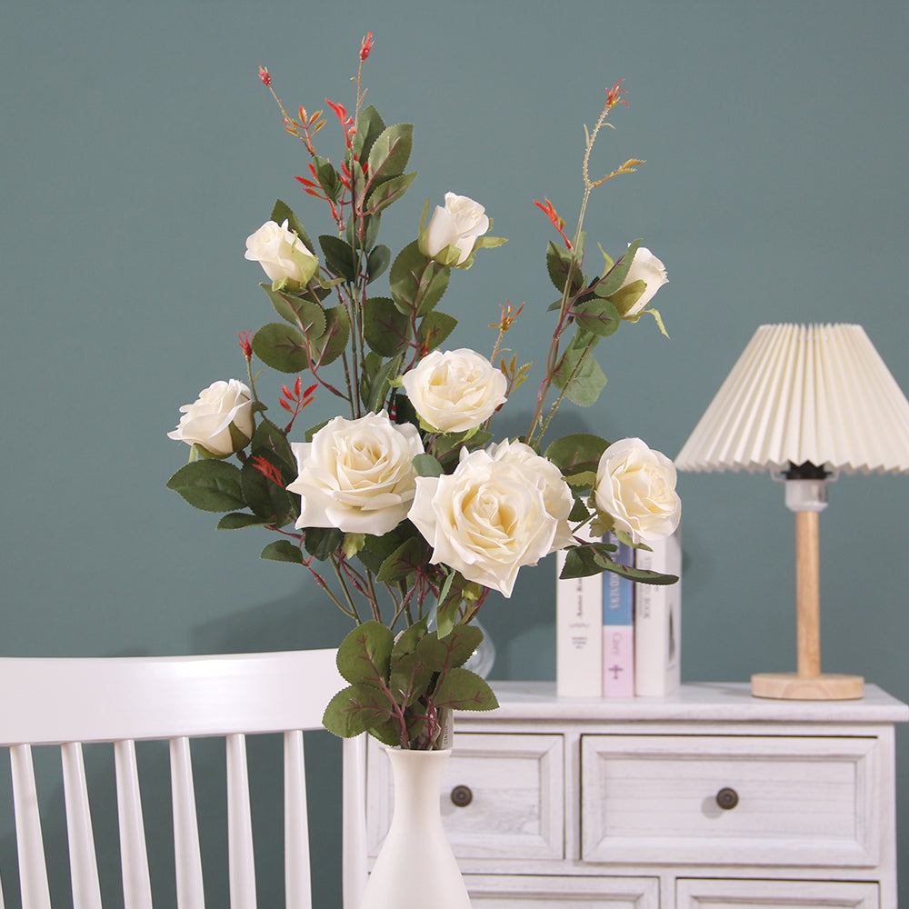 Factory Supply Various Silk Real Touch Rose Flowers Artificial For Wedding Decoration
