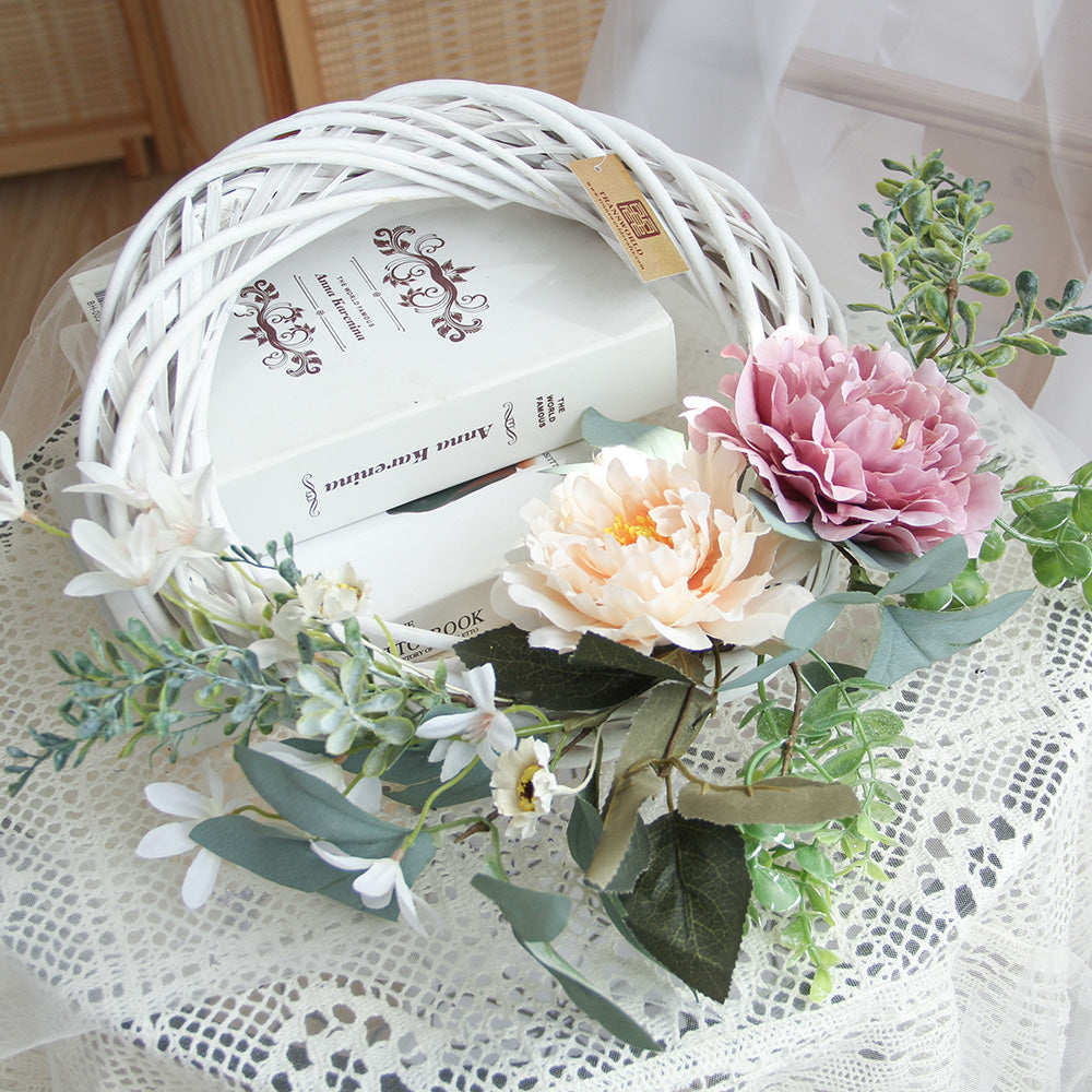 New Design Spring & Summer Wreath Artificial Flowers Home Decoration Silk Flower Wedding Party Everyday Decoration