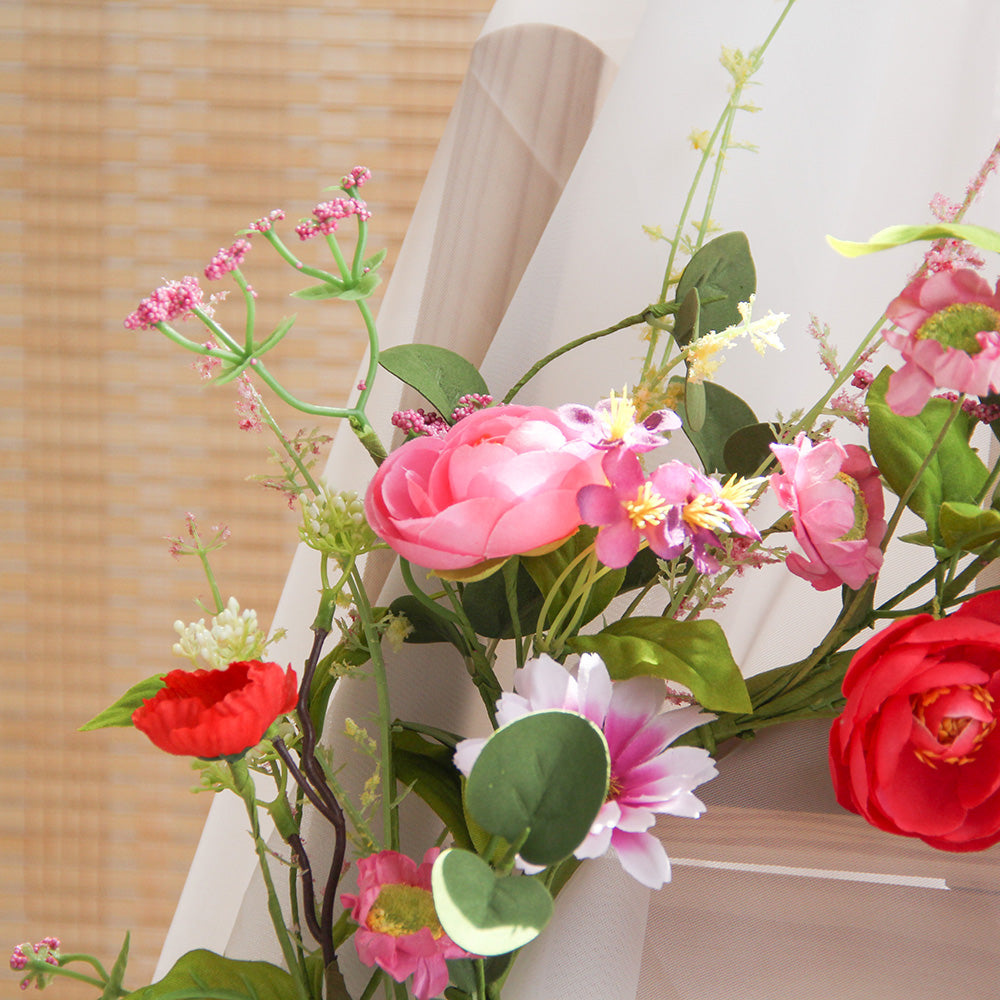 Decorative Flower Wreath Everyday Use Christmas Wreath and Garland Indoor Wall Decor