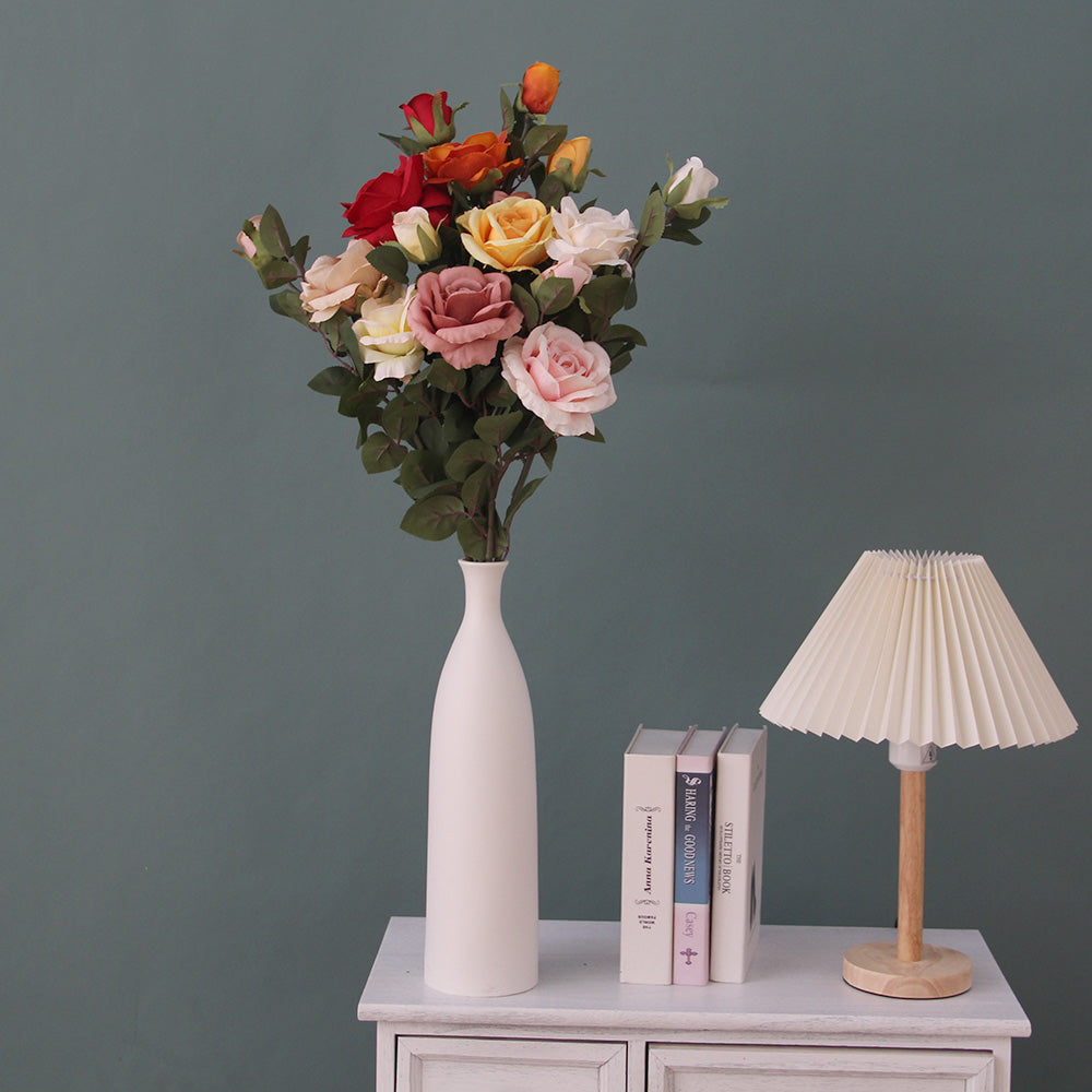 Wholesale Single Branch Artificial Rose Flowers High Quality Artificial Flowers For Home Wedding Floral Arrangement