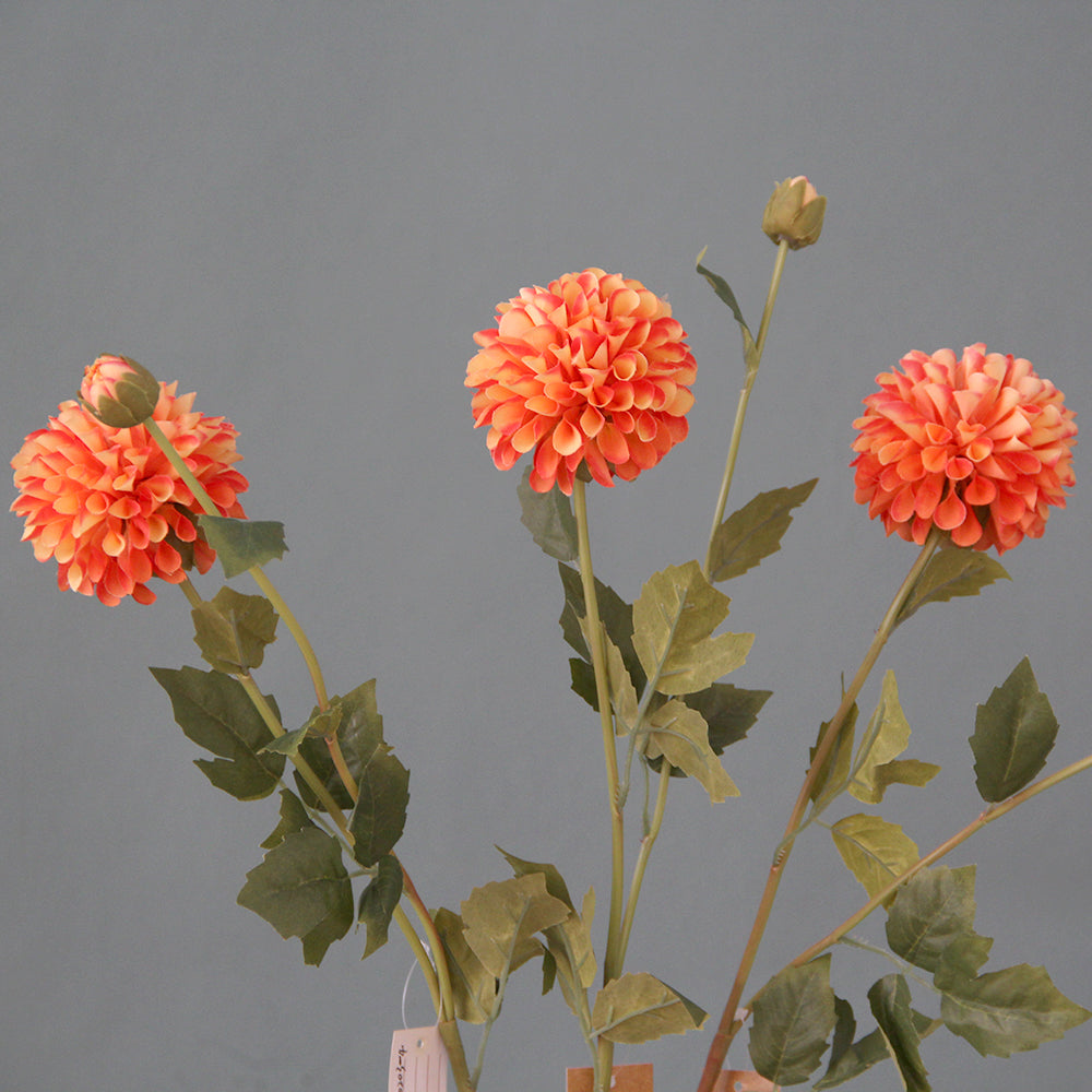 84CM Silk Pinnata Chrysanthemum Flowers Artificial Pompon Dahlias for Decoration