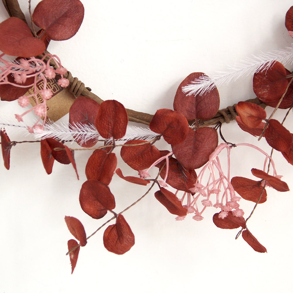 Autumn Style Wreaths For Home Decoration Hanging Simulated Plant Crops Maple Artificial Flowers Large Vine