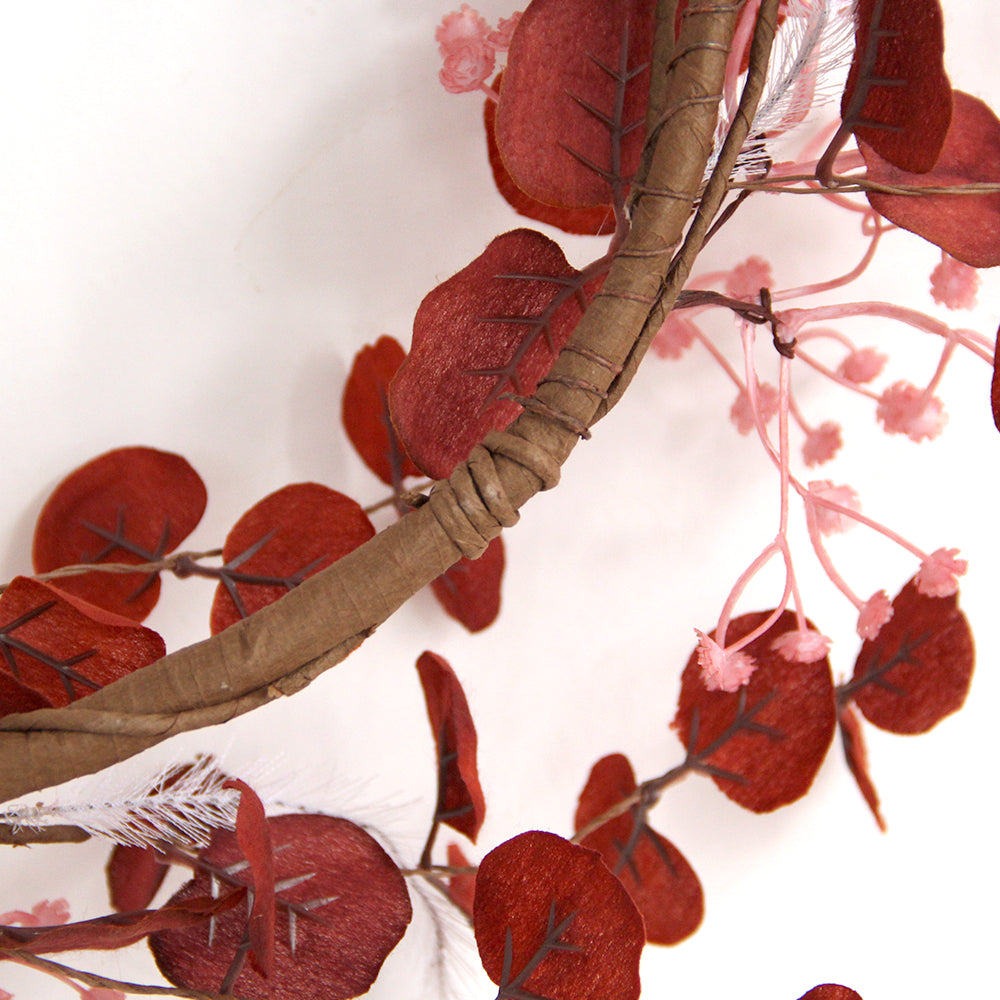 Autumn Style Wreaths For Home Decoration Hanging Simulated Plant Crops Maple Artificial Flowers Large Vine