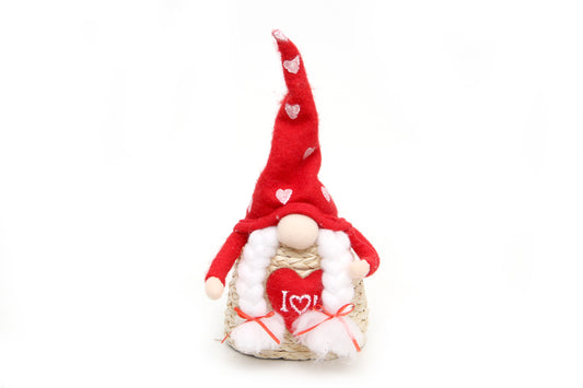 Love Heart Elf Gnomes Plush Doll Home Table Decoration For Valentine's Day Gift 2024