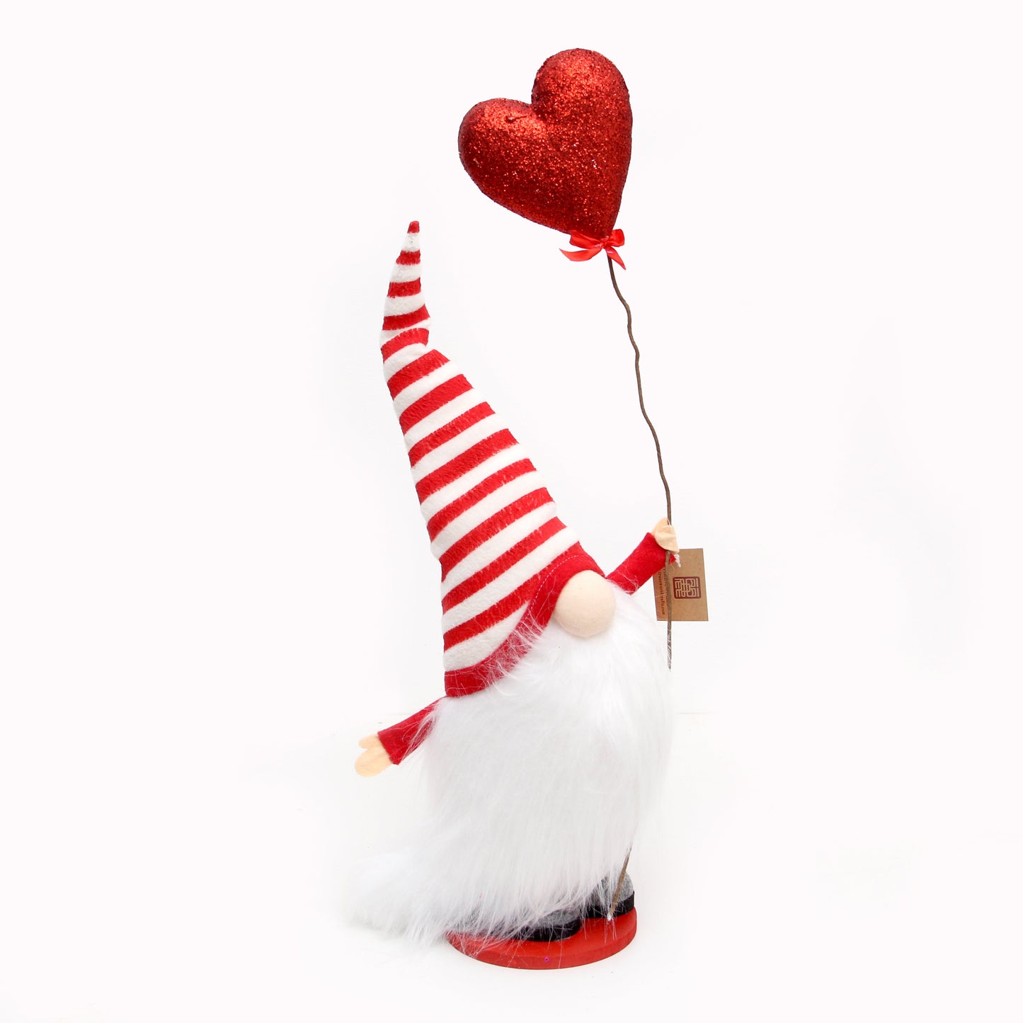 Transworld Original Handmade Gnome Valentine's Day White Beard Gnomes for Valentine's Day Party Decorations