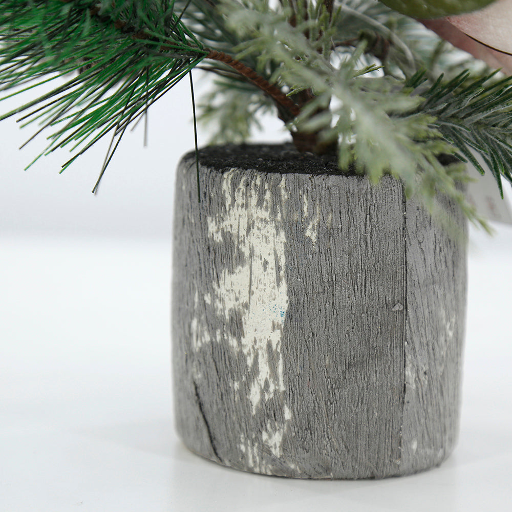 Pretty Snow Spray Christmas Flowers Pot Artificial Spray Flower For Home Decoration