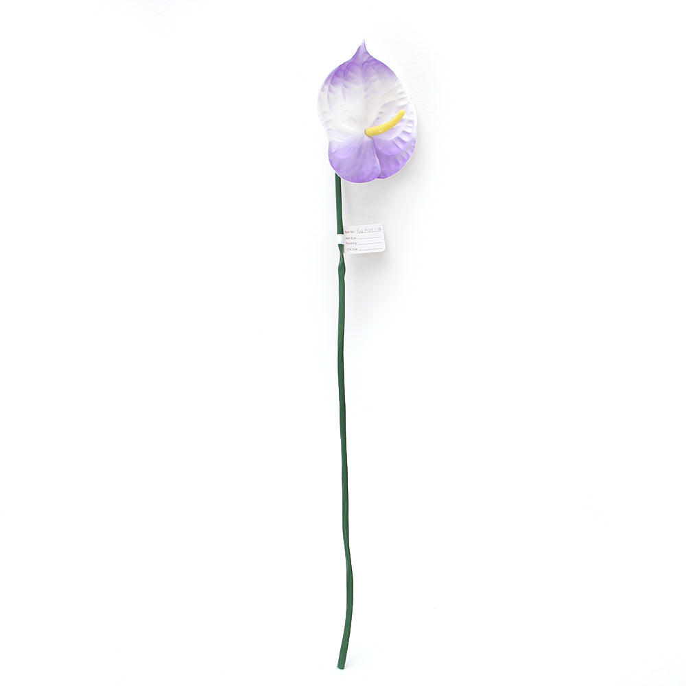 Cheap Price Purple Anthurium Artificial Flower Fabric Decor Flowers For Everyday Home Wedding Decorations Flowers
