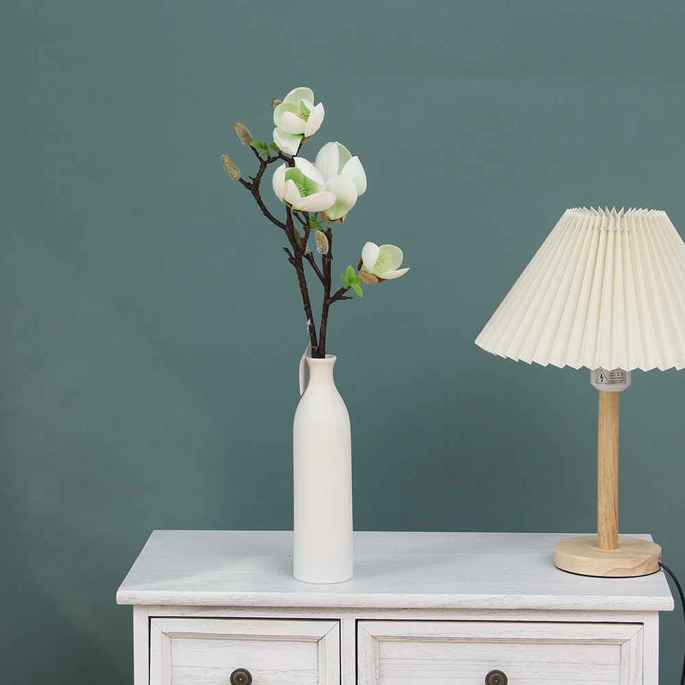 Factory Direct Cheap Artificial Magnolia Flower Wedding Home Decorative Fabric Plastic Simulation Flower Floral