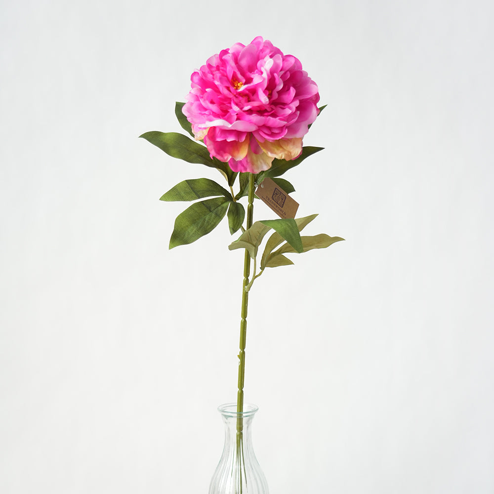 High Quality Handmade Floral Spray Colorful Artificial Flower Peony for Wedding Home Hotel Holiday Decor